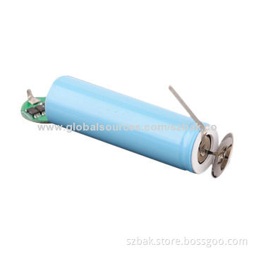 3.7V Lithium 18650 Battery with Flashlight, PCM Inside and Consume Top